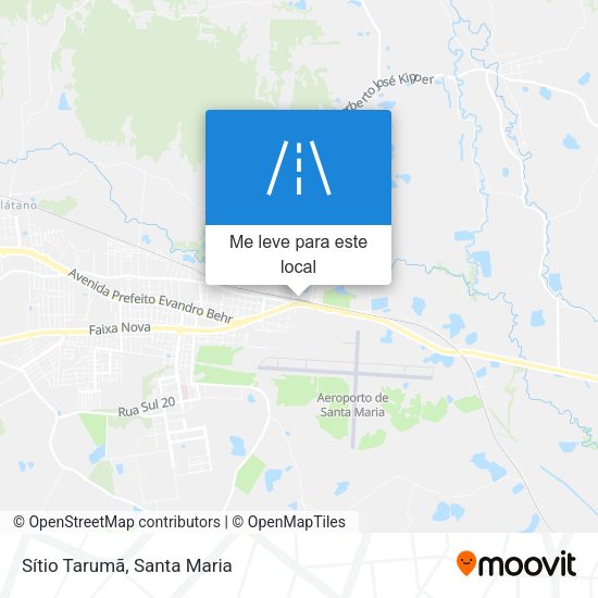 Sítio Tarumã mapa