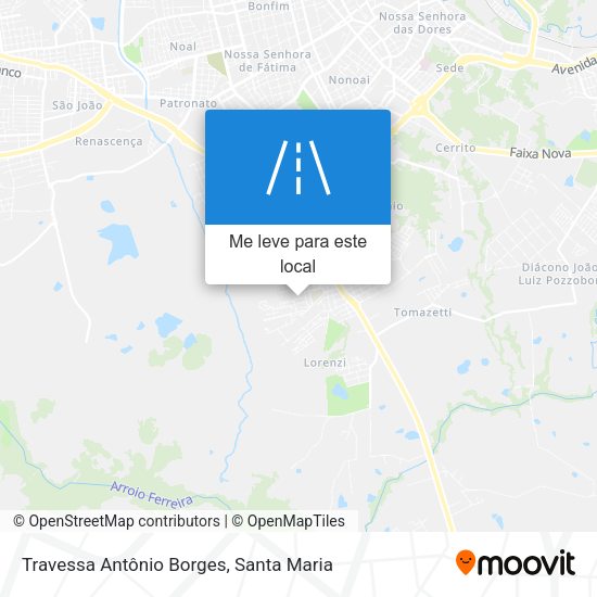 Travessa Antônio Borges mapa