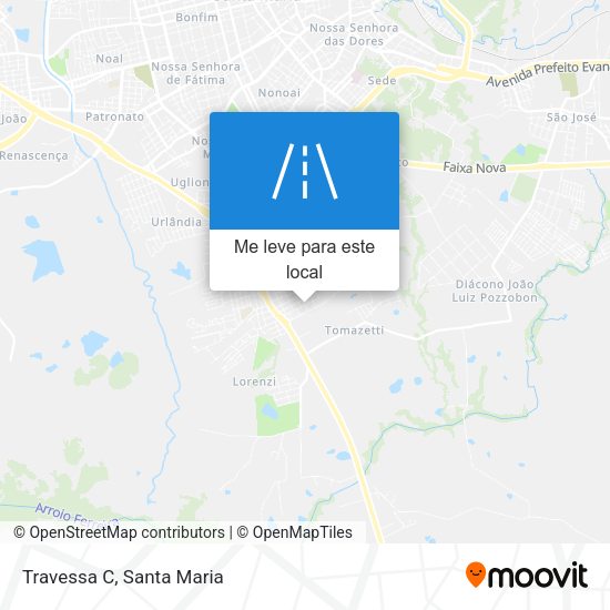 Travessa C mapa
