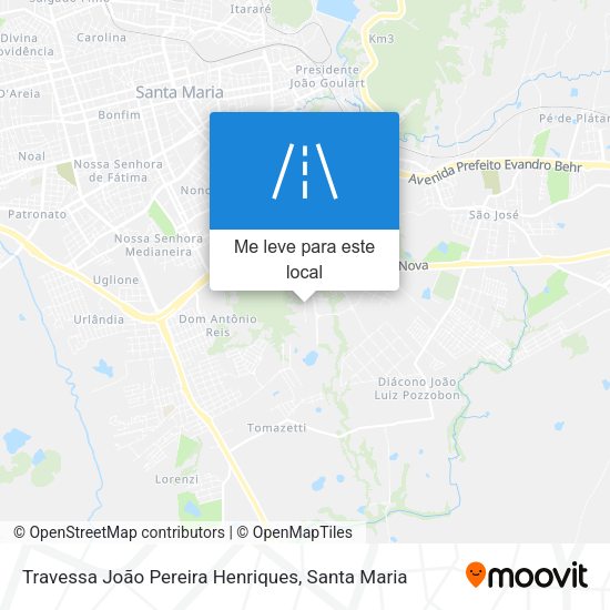 Travessa João Pereira Henriques mapa