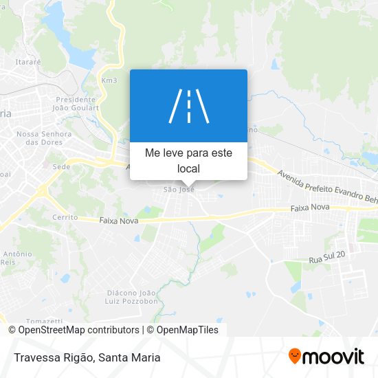 Travessa Rigão mapa