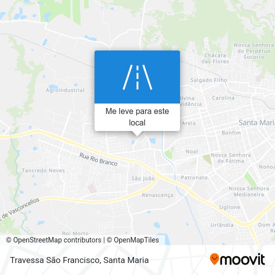 Travessa São Francisco mapa