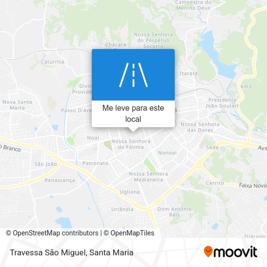 Travessa São Miguel mapa