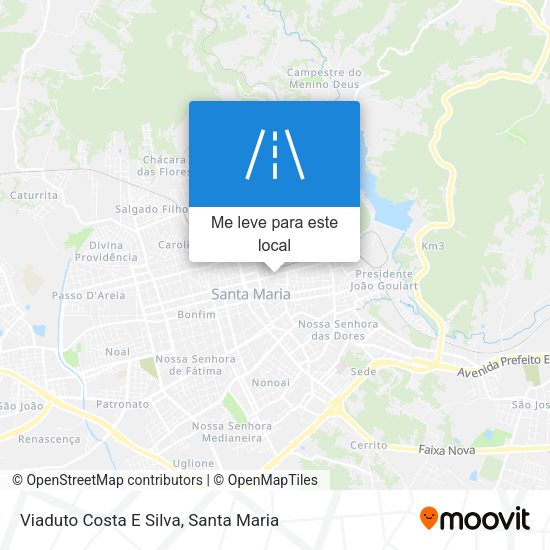 Viaduto Costa E Silva mapa
