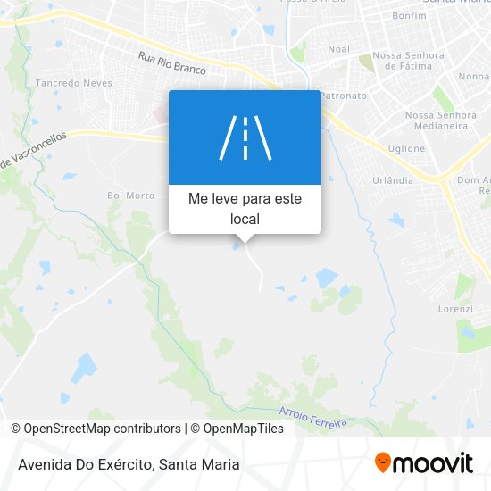 Avenida Do Exército mapa