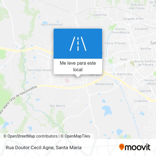 Rua Doutor Cecil Agne mapa