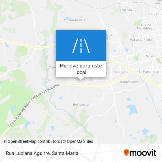 Rua Luciana Aguirre mapa