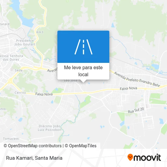 Rua Kamari mapa