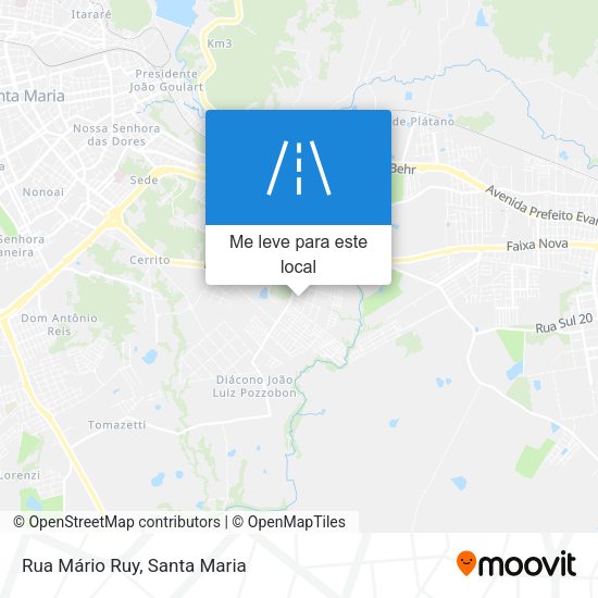 Rua Mário Ruy mapa