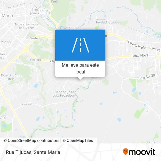 Rua Tijucas mapa