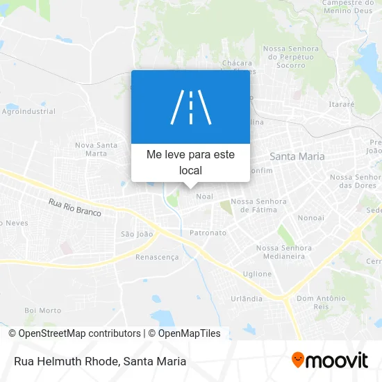 Rua Helmuth Rhode mapa