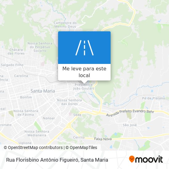 Rua Florisbino Antônio Figueiró mapa
