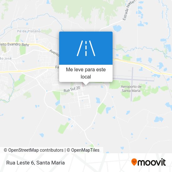 Rua Leste 6 mapa
