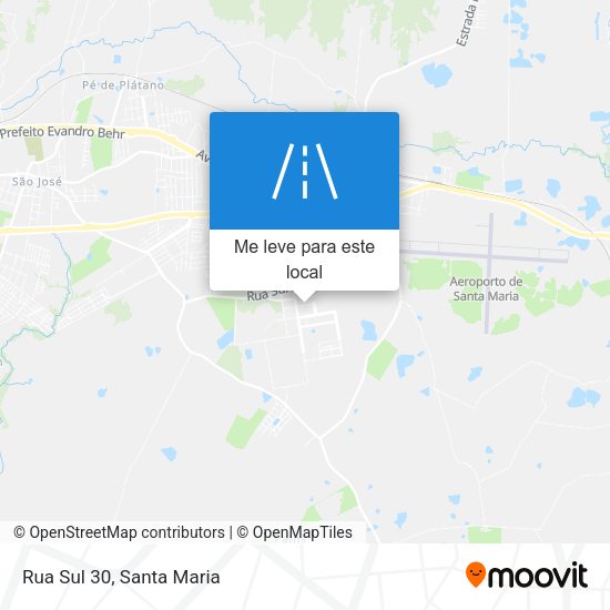 Rua Sul 30 mapa