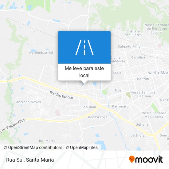 Rua Sul mapa