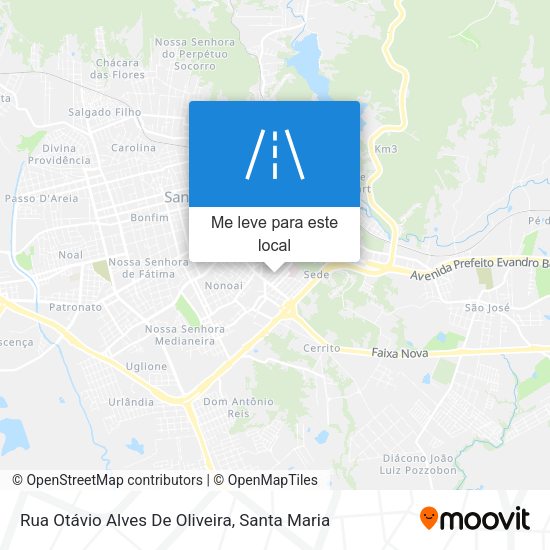 Rua Otávio Alves De Oliveira mapa