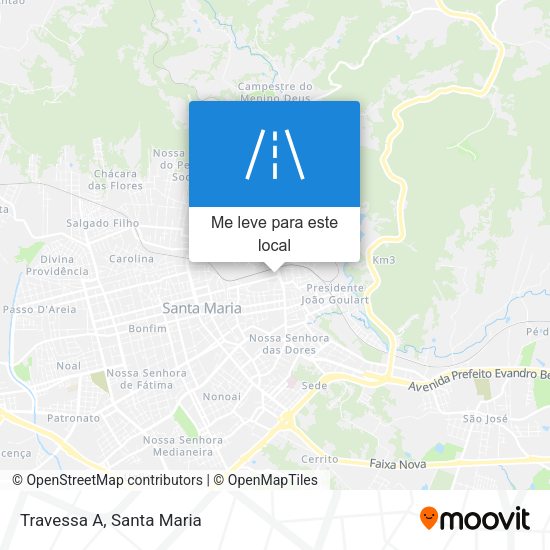 Travessa A mapa