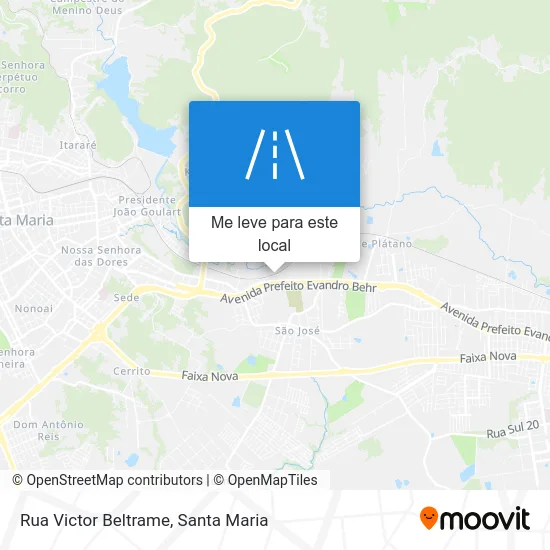 Rua Victor Beltrame mapa