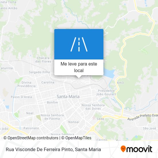 Rua Visconde De Ferreira Pinto mapa