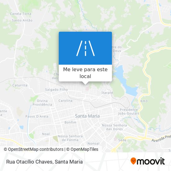 Rua Otacílio Chaves mapa