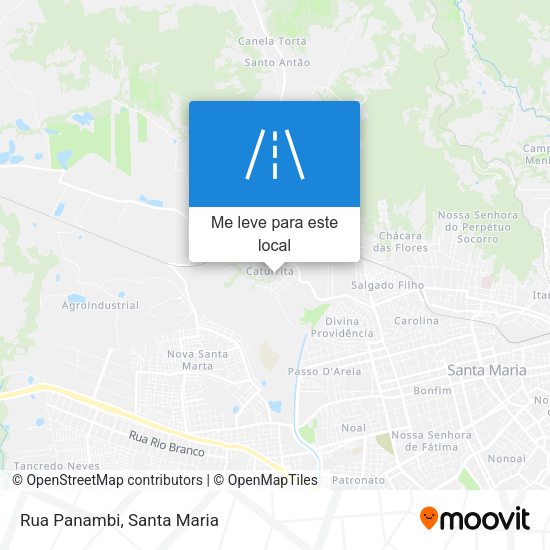 Rua Panambi mapa