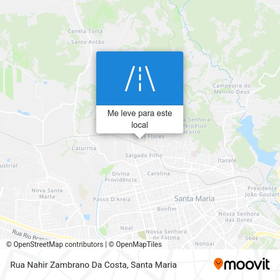 Rua Nahir Zambrano Da Costa mapa