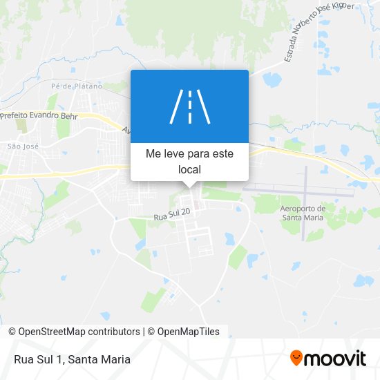 Rua Sul 1 mapa
