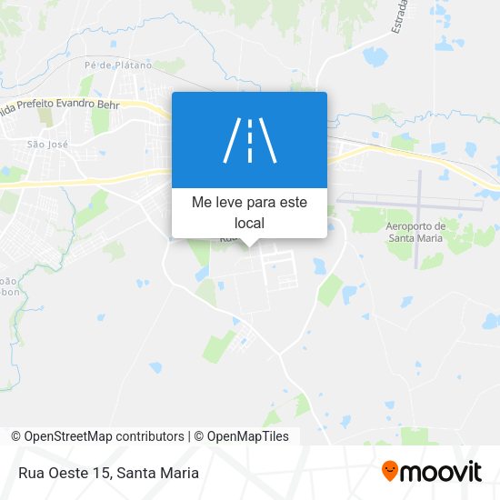 Rua Oeste 15 mapa