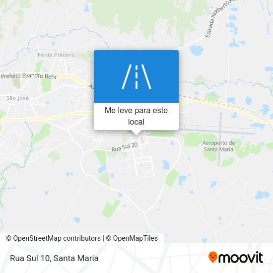 Rua Sul 10 mapa