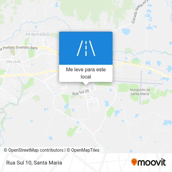Rua Sul 10 mapa