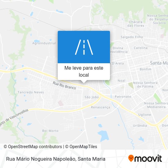 Rua Mário Nogueira Napoleão mapa