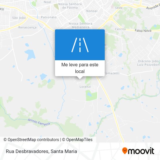 Rua Desbravadores mapa