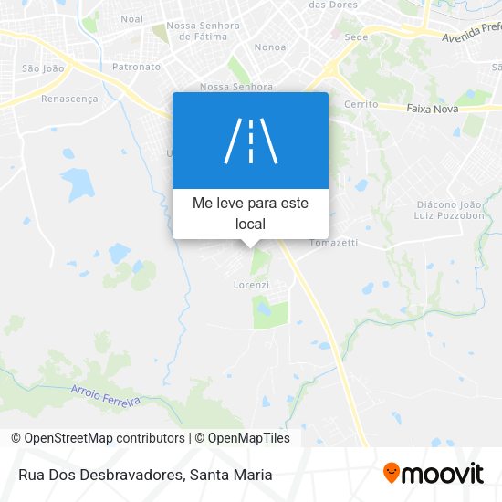Rua Dos Desbravadores mapa