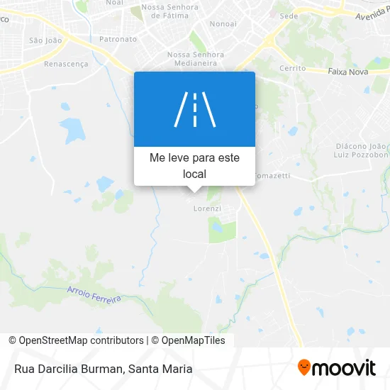 Rua Darcilia Burman mapa