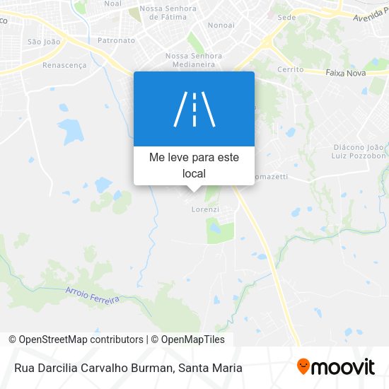 Rua Darcilia Carvalho Burman mapa