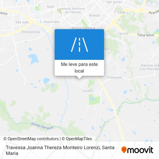 Travessa Joanna Thereza Monteiro Lorenzi mapa