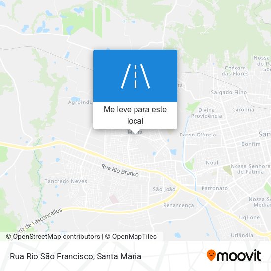 Rua Rio São Francisco mapa