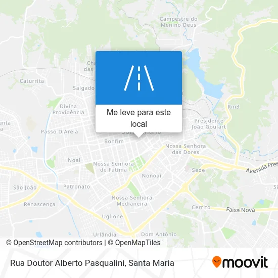 Rua Doutor Alberto Pasqualini mapa