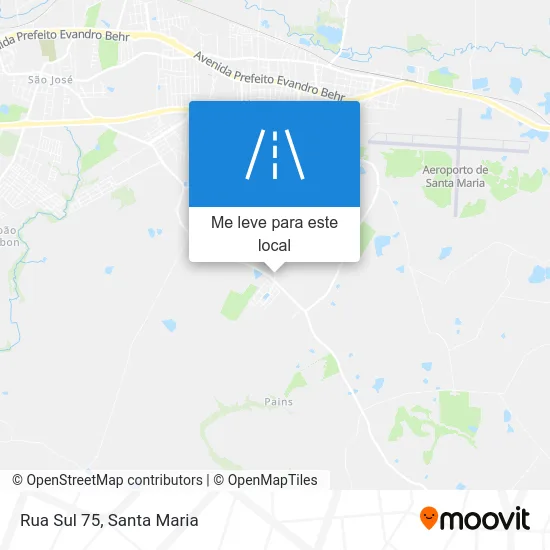 Rua Sul 75 mapa