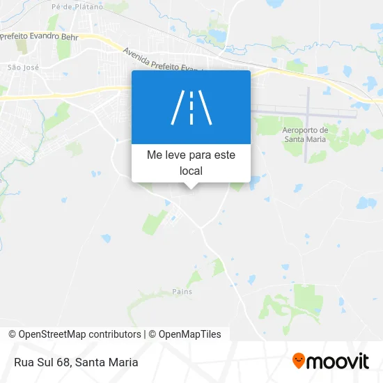 Rua Sul 68 mapa