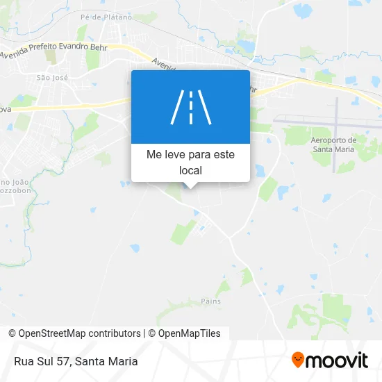 Rua Sul 57 mapa