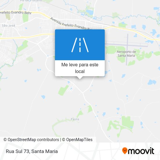 Rua Sul 73 mapa