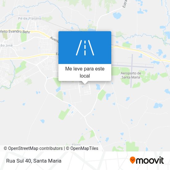 Rua Sul 40 mapa