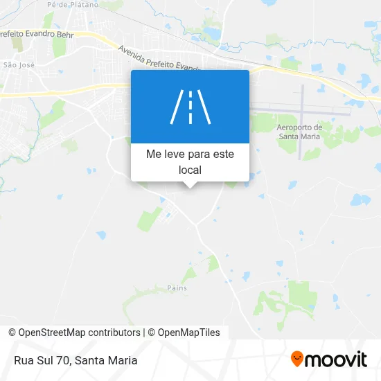 Rua Sul 70 mapa