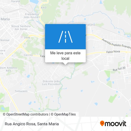 Rua Angico Rosa mapa