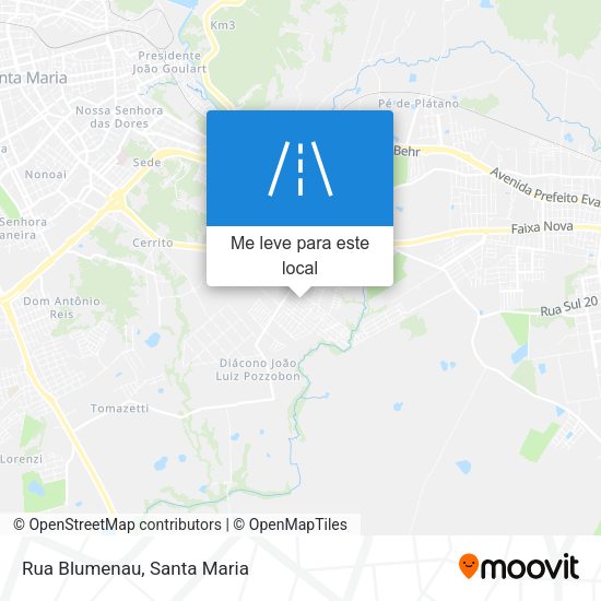 Rua Blumenau mapa