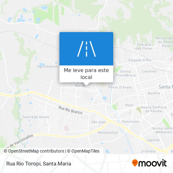 Rua Rio Toropi mapa