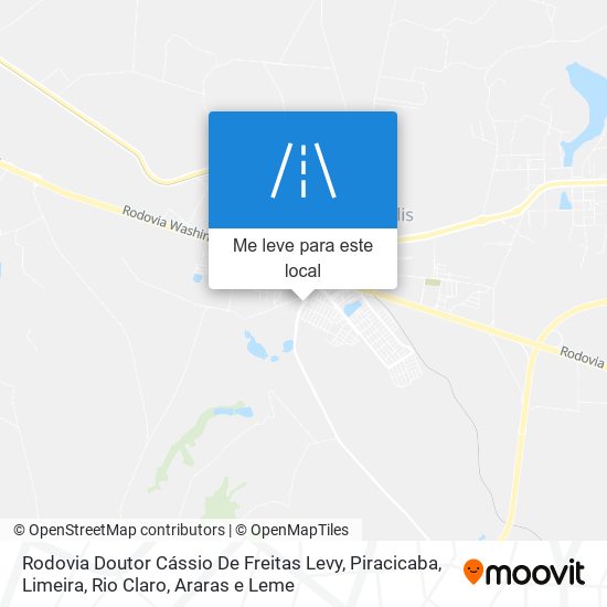 Rodovia Doutor Cássio De Freitas Levy mapa