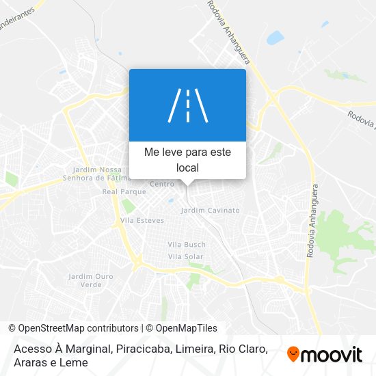 Acesso À Marginal mapa