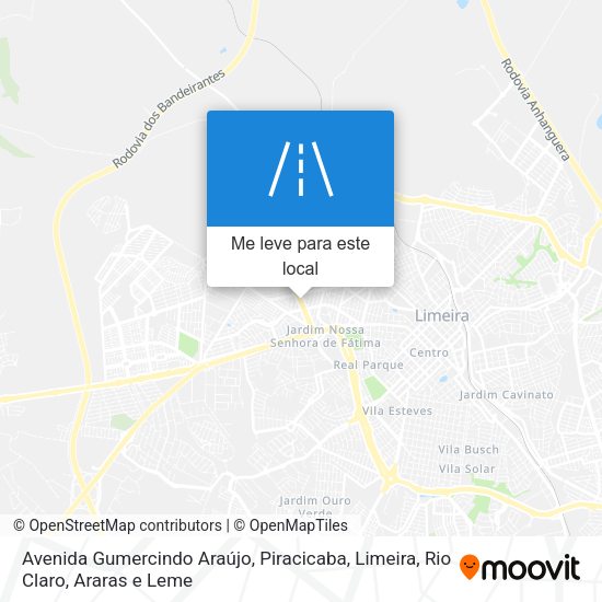 Avenida Gumercindo Araújo mapa
